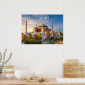 Benutzerdefinierter Text Istanbul Poster (Küche)