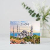 Benutzerdefinierter Text Istanbul Postkarte (Stehend Vorderseite)