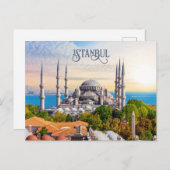 Benutzerdefinierter Text Istanbul Postkarte (Vorne/Hinten)