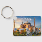 Benutzerdefinierter Text Istanbul Schlüsselanhänger (Rückseite)