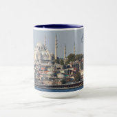 Benutzerdefinierter Text Istanbul Tasse (Zentrum)