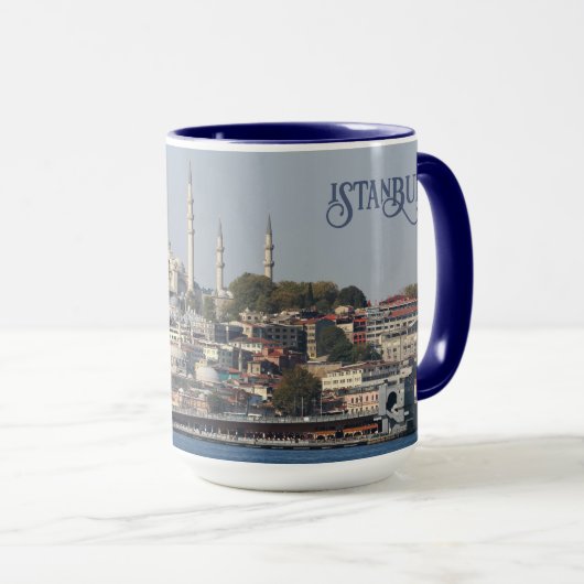 Benutzerdefinierter Text Istanbul Tasse (VorderseiteRechts)