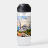 Benutzerdefinierter Text Istanbul Trinkflasche (Rückseite)