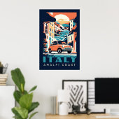 Benutzerdefinierter Text Italien Poster (Heimbüro)