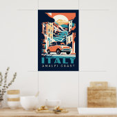 Benutzerdefinierter Text Italien Poster (Küche)