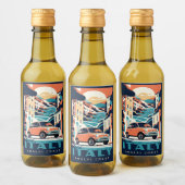 Benutzerdefinierter Text Italien Weinetikett (Flaschen)