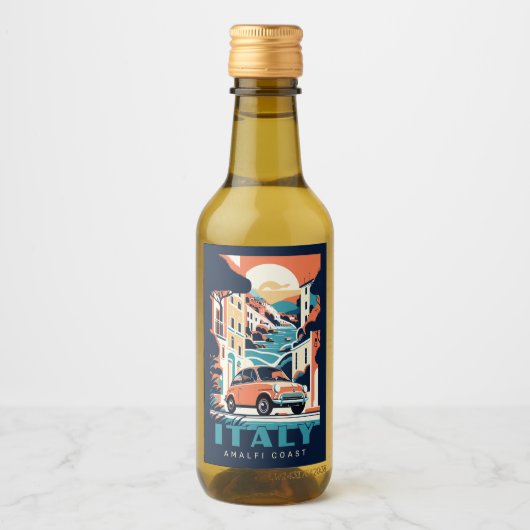 Benutzerdefinierter Text Italien Weinetikett (Vorderseite)