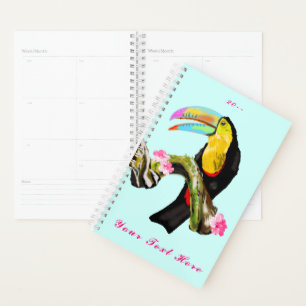 Benutzerdefinierter Text / Jahr für Toucan Bird Pl Planer