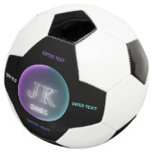 Benutzerdefinierter Text JK 2021 Fußballball Fußball (Dreiviertel)