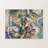 Benutzerdefinierter Text Joshua Tree Dam Farbiger Puzzle (Horizontal)