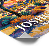 Benutzerdefinierter Text Joshua Tree Van Gogh Farb Poster (Ecke)