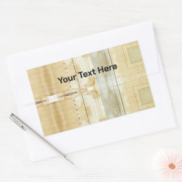 Benutzerdefinierter Text Kaffee Buchführung für lä Rechteckiger Aufkleber