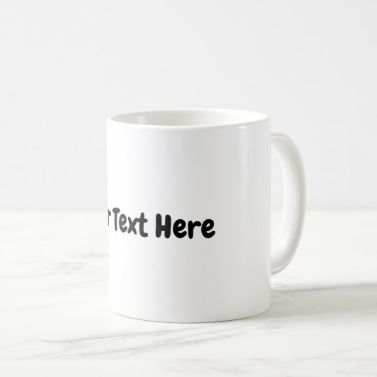 Benutzerdefinierter Text Kaffeetasse (VorderseiteRechts)