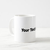 Benutzerdefinierter Text Kaffeetasse (Vorderseite Links)