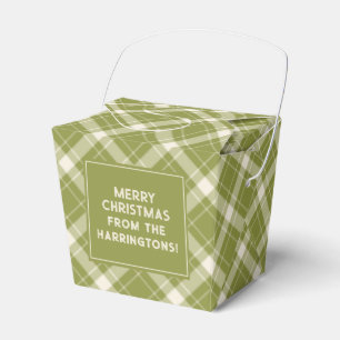 Benutzerdefinierter Text Kariert / Muster für Tart Geschenkschachtel