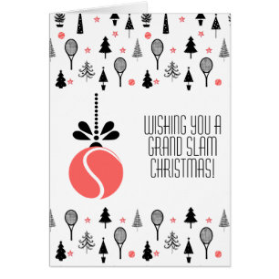 🎾 🎄 Benutzerdefinierter Text, Koralle und schwar