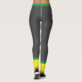 Benutzerdefinierter Text l Elegante Blickfang Übun Leggings (Rückseite)