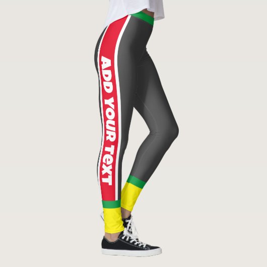 Benutzerdefinierter Text l Elegante Blickfang Übun Leggings (Rechts)