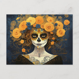 Benutzerdefinierter Text 💀 La Calavera Catrina mi Postkarte