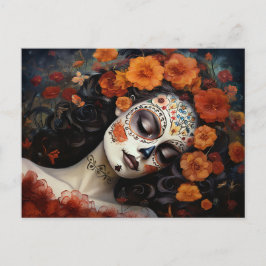 Benutzerdefinierter Text 💀 La Calavera Catrina mi Postkarte