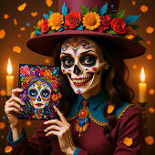 Benutzerdefinierter Text 💀 La Calavera Catrina Postkarte
