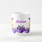 Benutzerdefinierter Text Lächeln Einkaufen Emoji Kaffeetasse (Mittel)