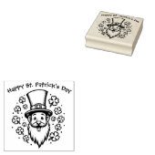 Benutzerdefinierter Text, Leprechaun Pop Gummistempel (Stempel)