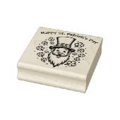 Benutzerdefinierter Text, Leprechaun Pop Gummistempel (Stempel)