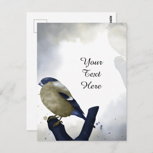 Benutzerdefinierter Text - Little Bird Personalisi Postkarte (Vorne/Hinten)