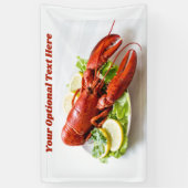 Benutzerdefinierter Text-Lobster Banner (Vertikal)