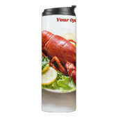 Benutzerdefinierter Text-Lobster Thermosbecher (Nach links gedreht)