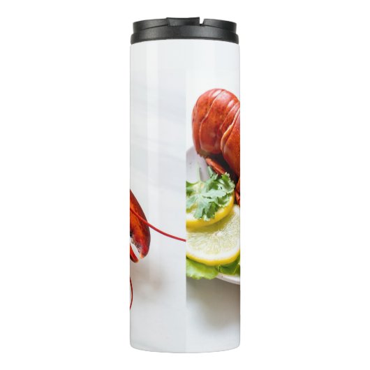 Benutzerdefinierter Text-Lobster Thermosbecher (Rückseite)