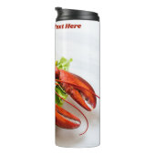 Benutzerdefinierter Text-Lobster Thermosbecher (Nach rechts gedreht)