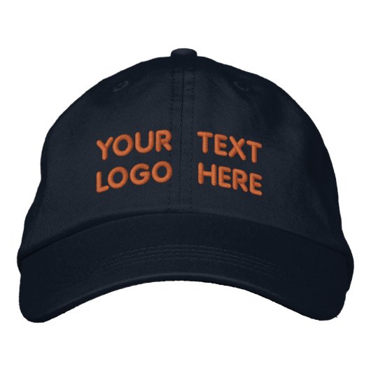 Benutzerdefinierter Text / Logo - Werbeaktion Pers Bestickte Baseballkappe (Vorderseite)
