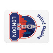 Benutzerdefinierter Text London Magnet (Horizontal)