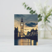 Benutzerdefinierter Text London Postkarte (Stehend Vorderseite)