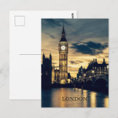 Benutzerdefinierter Text London Postkarte (Vorne/Hinten)