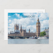 Benutzerdefinierter Text London Postkarte (Vorne/Hinten)