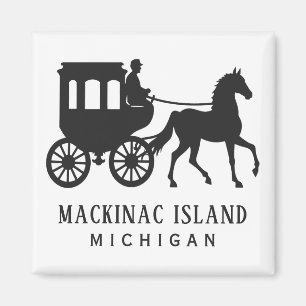 Benutzerdefinierter Text Mackinac Island Magnet