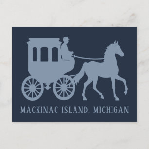 Benutzerdefinierter Text Mackinac Island Postkarte