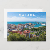 Benutzerdefinierter Text Malaga Spanien Realfotogr Postkarte (Vorne/Hinten)