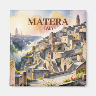 Benutzerdefinierter Text Matera Italien Reise Sass Magnet