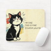 Benutzerdefinierter Text Mir Geht's Gut Das Ist Gu Mousepad (Mit Mouse)