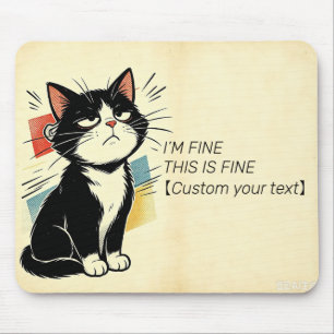 Benutzerdefinierter Text Mir Geht's Gut Das Ist Gu Mousepad