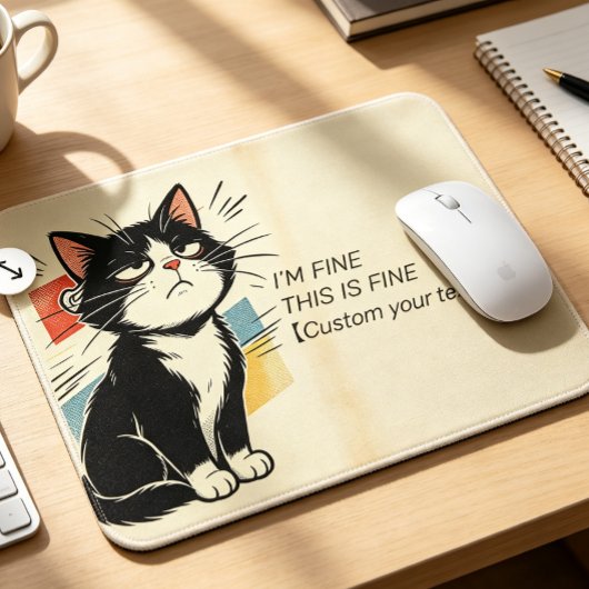 Benutzerdefinierter Text Mir Geht's Gut Das Ist Gu Mousepad