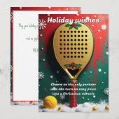 🎾🎄Benutzerdefinierter Text, Miracle Shots & Mist Feiertagskarte (Vorne/Hinten)