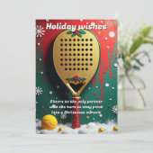 🎾🎄Benutzerdefinierter Text, Miracle Shots & Mist Feiertagskarte (Stehend Vorderseite)