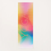 Benutzerdefinierter Text mit abstraktem Hintergrun Yogamatte (Vorderseite)