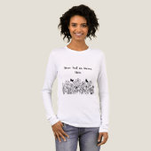 Benutzerdefinierter Text mit Blumen Tri-Blend Shirt (Vorderseite voll)