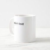 Benutzerdefinierter Text mit eigenen Worten oder Z Kaffeetasse (Vorderseite Links)